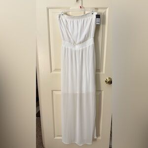 Mossimo Supply Co White Sweetheart Maxi Dress